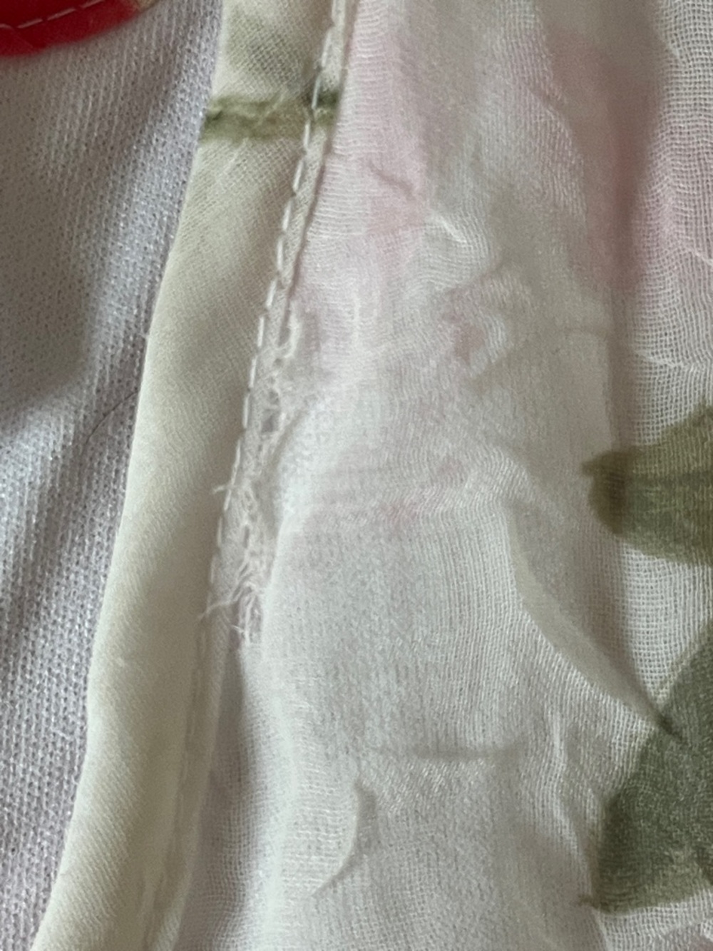 Vintage Floral Maxi Dress Sheer Overlay Watercolor Cottagecore Romantic M/L - Picture 6 of 7